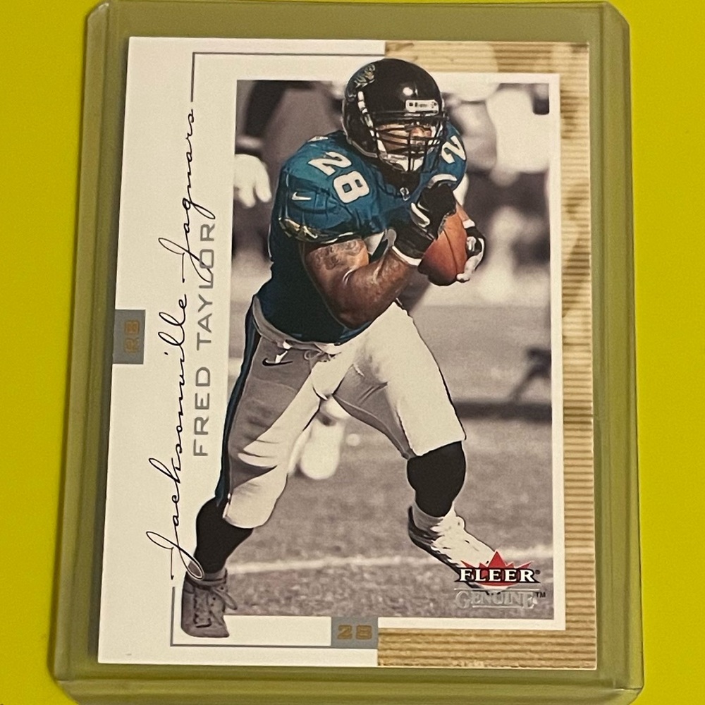 Fred Taylor #29 2001 Fleer Genuine Football Trading Card